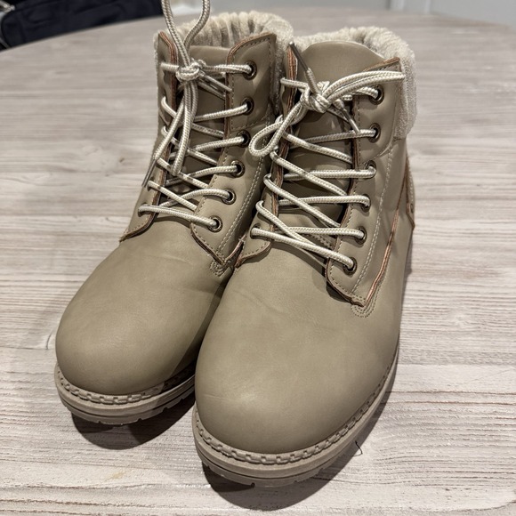 Dirty Laundry Alpine Nubuck Beige Nude Stone Aron Winter Boots 224MS US 9.5 EU40 - Picture 3 of 12